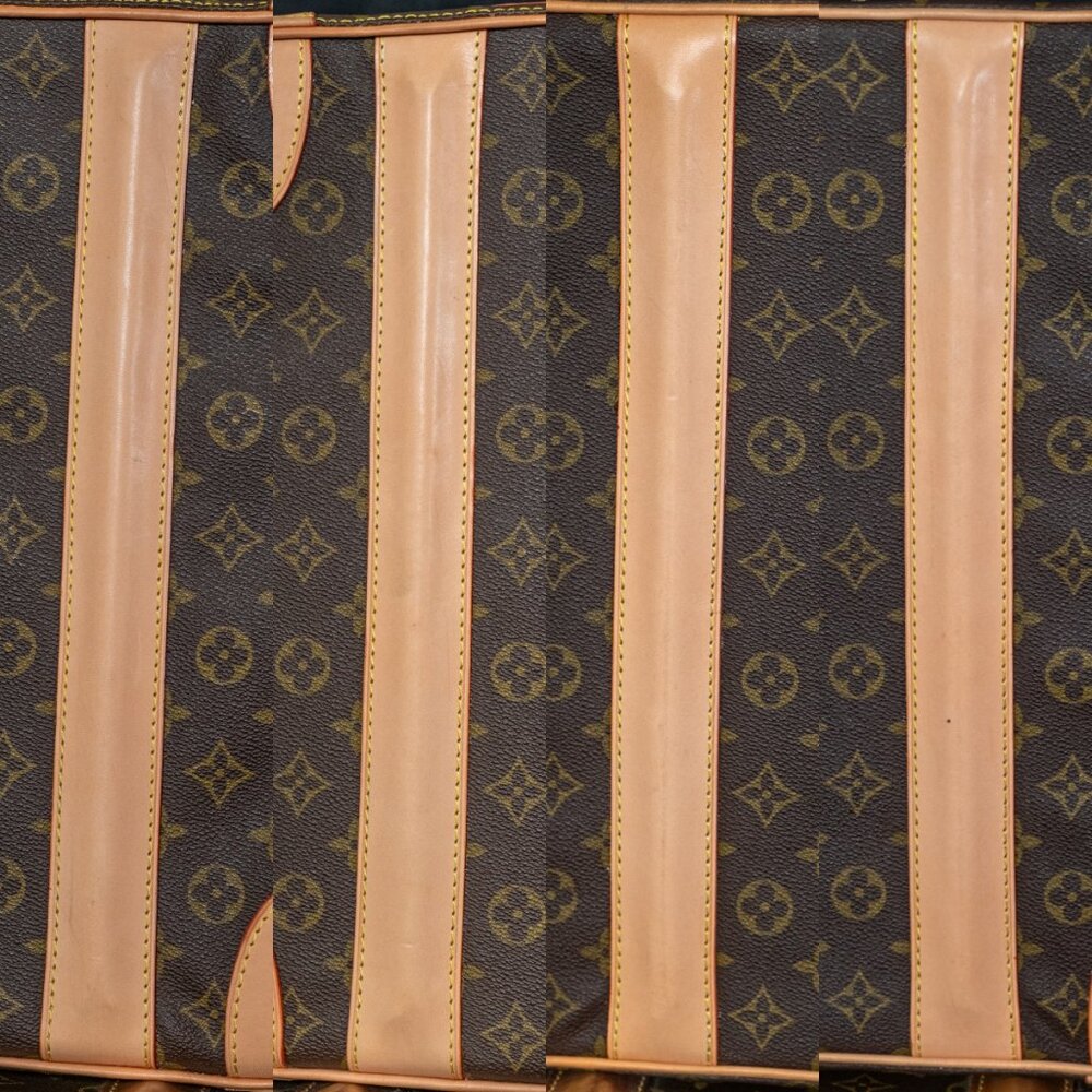 LOUIS VUITTON Monogram Canvas Suitcase - NEW LEATHER - VINTAGE TREASURE - Picture 10 of 16